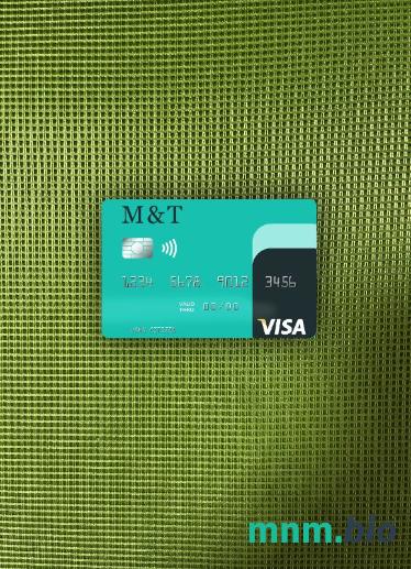 USA M&T bank wygląd zdjęcia karty wizowej skan PSD + zdjęcie